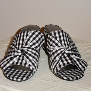 Worthington Black/White Slip in Sandals